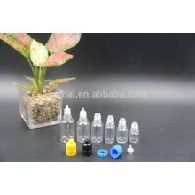 5ml/10ml/20ml/25ml/30ml PET transparent oil bottle with pressure screw cap